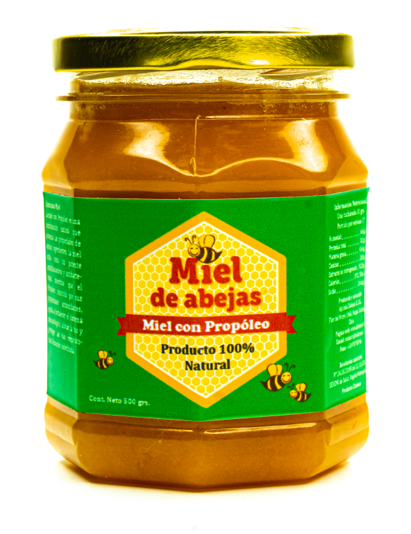 Miel con Propóleo Pote 500 grs.